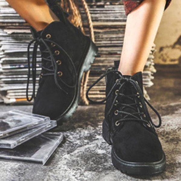 boots fashion retro shoes woman high heel platform casual england women ankle girls 35-40, Black
boots fashion retro shoes woman high heel platform casual england women ankle girls 35-40, Black