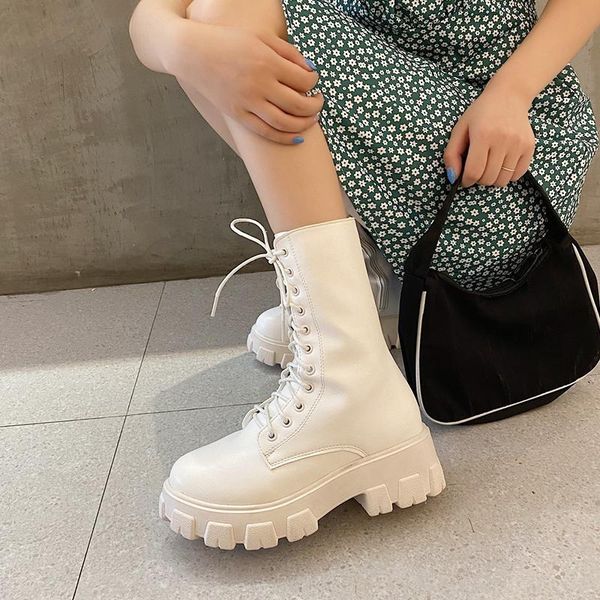 boots lucyever chunky platform motorcycle women round toe lace-up ankle woman autumn 2021 pu leather med heels botas mujer, Black
boots lucyever chunky platform motorcycle women round toe lace-up ankle woman autumn 2021 pu leather med heels botas mujer, Black