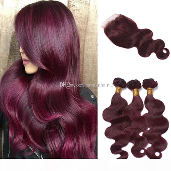 8a grade lace closure with burgundy hair weaves body wave human hair weaves with lace closure 4pcs lot 99j hair wefts with closure, Black;brown
8a grade lace closure with burgundy hair weaves body wave human hair weaves with lace closure 4pcs lot 99j hair wefts with closure, Black;brown