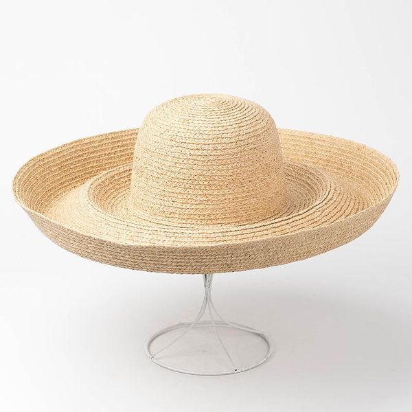 wide brim hats europe america fashion retro roll-edge raffia straw hat for women derbies femme cloche sun catwalk beach cap, Blue;gray
wide brim hats europe america fashion retro roll-edge raffia straw hat for women derbies femme cloche sun catwalk beach cap, Blue;gray