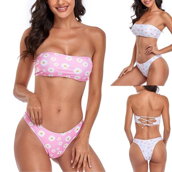 women's swimwear women bandeau bandage bikini set push-up brazilian beachwear swimsuit printed bra split 5.24, White;black
women's swimwear women bandeau bandage bikini set push-up brazilian beachwear swimsuit printed bra split 5.24, White;black