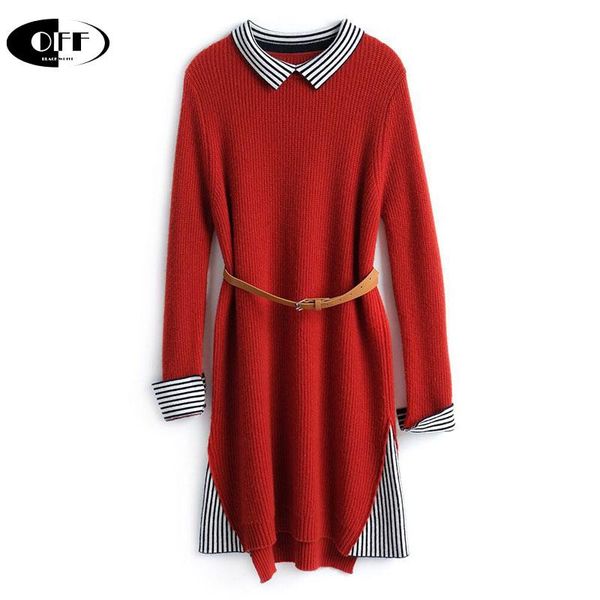 casual dresses autumn winter knitted red black dress patchwork stripe long sleeve ladies sweaters knitting vestidos female mujer, Black;gray
casual dresses autumn winter knitted red black dress patchwork stripe long sleeve ladies sweaters knitting vestidos female mujer, Black;gray