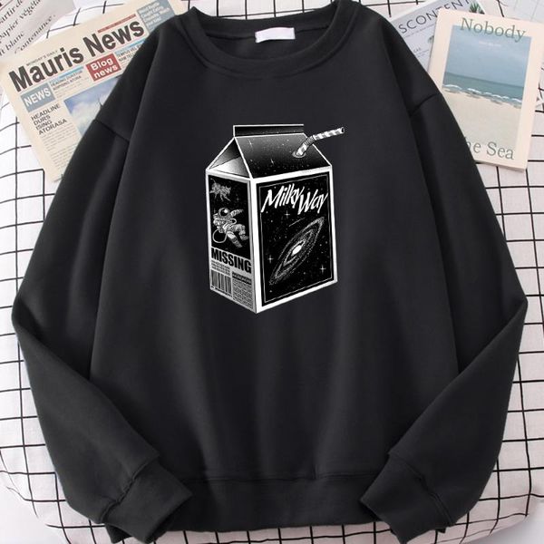 men's hoodies & sweatshirts milky way milk print hoodie men harajuku personality crewneck loose sweatshirt autumn fleece fashion clot, Black
men's hoodies & sweatshirts milky way milk print hoodie men harajuku personality crewneck loose sweatshirt autumn fleece fashion clot, Black