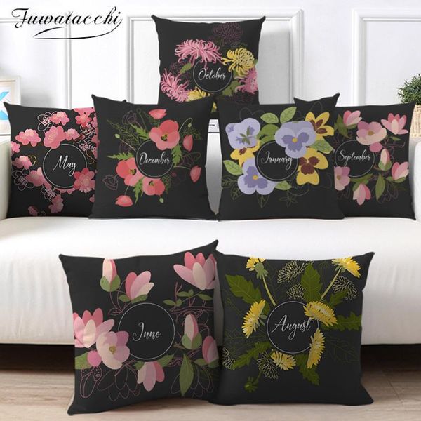 cushion/decorative pillow fuwatacchi plant flower pillowcase black cushion cover decorative for sofa chair polyester home decor pillowcover
cushion/decorative pillow fuwatacchi plant flower pillowcase black cushion cover decorative for sofa chair polyester home decor pillowcover
