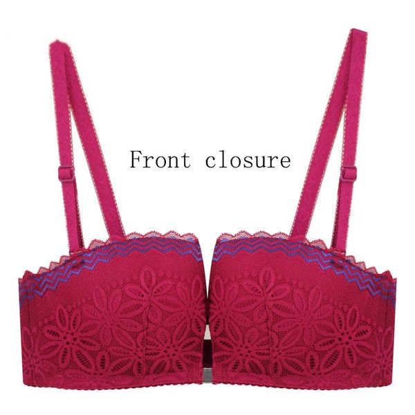 bras e lovegirl front buckle bra adjustable female half cup lingerie breathable lace striped comfortable underwear, Red;black
bras e lovegirl front buckle bra adjustable female half cup lingerie breathable lace striped comfortable underwear, Red;black