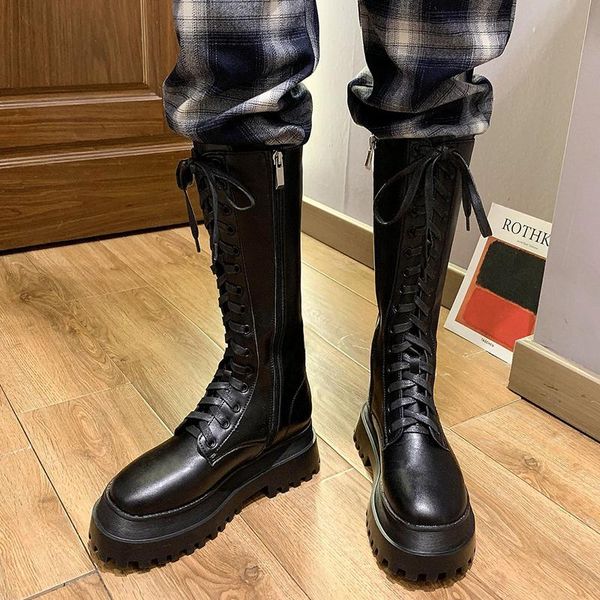 boots rimocy autumn winter 2021 chunky platform women black pu leather knee high woman thick bottom lace up long booties
boots rimocy autumn winter 2021 chunky platform women black pu leather knee high woman thick bottom lace up long booties