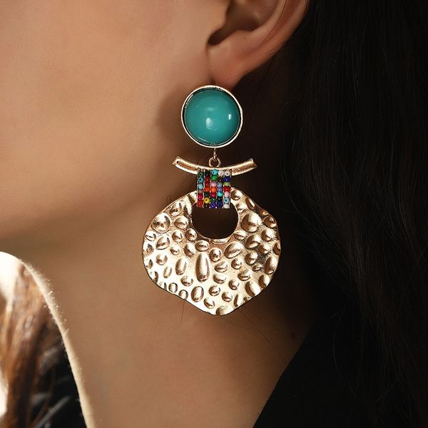 ez3243 fashion jewelry creative irregular metal earrings temperament handmade rice bead pendant, Silver
ez3243 fashion jewelry creative irregular metal earrings temperament handmade rice bead pendant, Silver