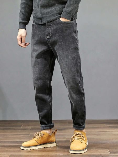 men's jeans autumn and winter stretch straight tube loose winter leisure plush thickened large size small foot trendy pants men's, Blue
men's jeans autumn and winter stretch straight tube loose winter leisure plush thickened large size small foot trendy pants men's, Blue