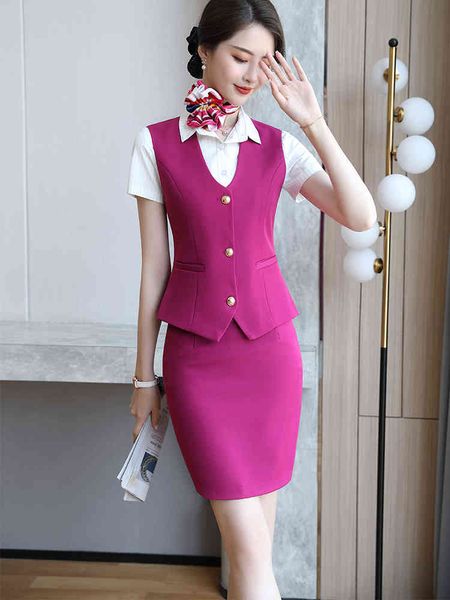two piece dress rose red women skirt suit single breasted sleeveless blazer and above knee mini 2 set for office lady uniform design logx, White
two piece dress rose red women skirt suit single breasted sleeveless blazer and above knee mini 2 set for office lady uniform design logx, White