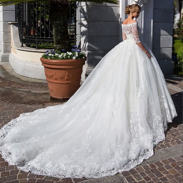new vestido 2021 novia half sleeve ball gown lace wedding with 1m train boat neck princess robe de mariee trouwjurk bridal gowns 8m9n, White
new vestido 2021 novia half sleeve ball gown lace wedding with 1m train boat neck princess robe de mariee trouwjurk bridal gowns 8m9n, White