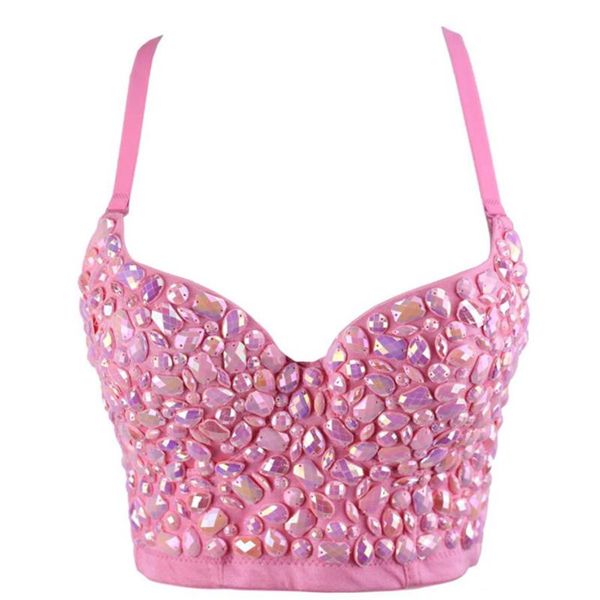 pink bead women's bra 2021 summer bustier costume diamond push up night club party bralette cropped vest plus size stretch, White
pink bead women's bra 2021 summer bustier costume diamond push up night club party bralette cropped vest plus size stretch, White