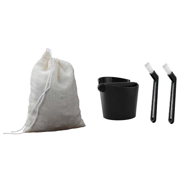coffee filters cotton mesh filter bag with 1 pcs grind knock box and espresso dump bin
coffee filters cotton mesh filter bag with 1 pcs grind knock box and espresso dump bin