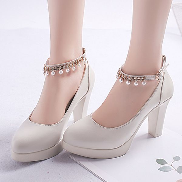 women crystal pearl buckle strap pumps black platform high heels dress shoes wedding shoes white black zapatos mujer 7147ndress shoes
women crystal pearl buckle strap pumps black platform high heels dress shoes wedding shoes white black zapatos mujer 7147ndress shoes