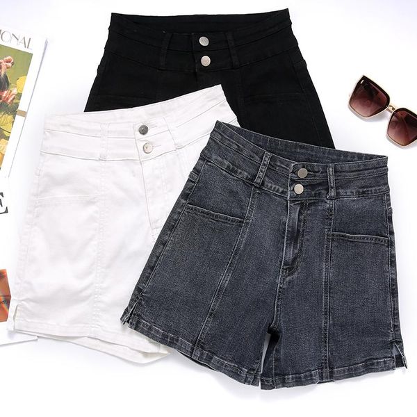 women's shorts summer korean fashion women's denim plus size 40 hem slit loose comfortable high waist elasticity jeans, White;black
women's shorts summer korean fashion women's denim plus size 40 hem slit loose comfortable high waist elasticity jeans, White;black