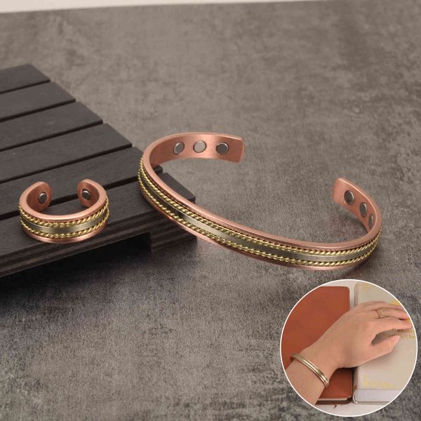 jewelry-set magnetic copper bracelet healing energy jewelry sets for women rose gold adjustable cuff ring bracelets bangles, Black
jewelry-set magnetic copper bracelet healing energy jewelry sets for women rose gold adjustable cuff ring bracelets bangles, Black