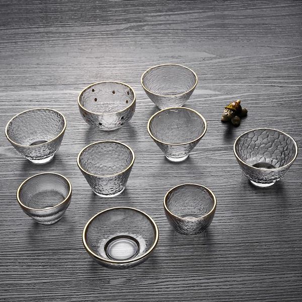 mugs japanese-style handmade hammered glass small teacup sake cup tea 
mugs japanese-style handmade hammered glass small teacup sake cup tea