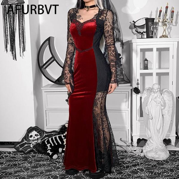 casual dresses burgundy slim velvet dress women party 2021 autumn flare sleeve lace vintage long office ladies elegant one piece, Black;gray
casual dresses burgundy slim velvet dress women party 2021 autumn flare sleeve lace vintage long office ladies elegant one piece, Black;gray