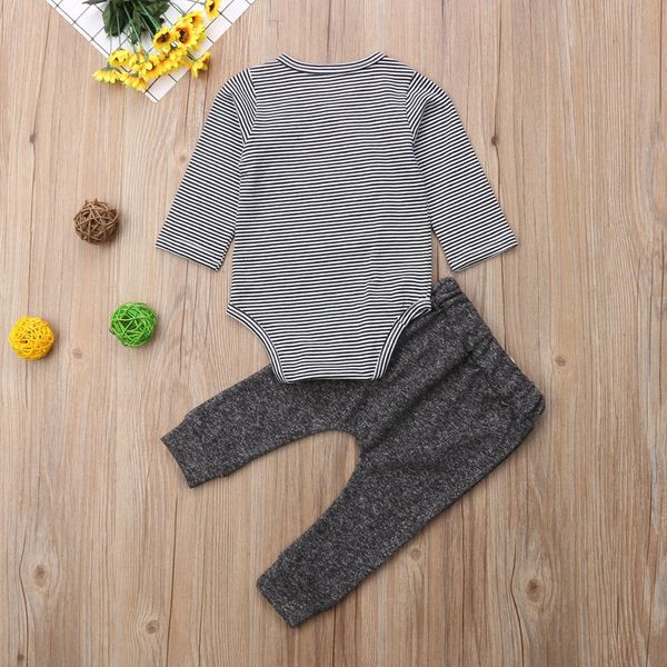 0-24m 2pcs newborn boy cotton stripe romper +long pants baby outfits boy clothes suits, Blue
0-24m 2pcs newborn boy cotton stripe romper +long pants baby outfits boy clothes suits, Blue
