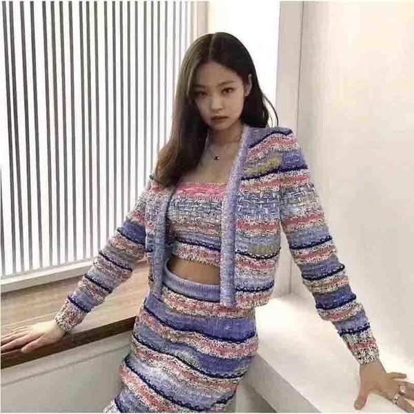 women's knits & tees 2021 spring women cardigan sweater knitted jacket striped women's outwear chic long sleeve v-neck, White
women's knits & tees 2021 spring women cardigan sweater knitted jacket striped women's outwear chic long sleeve v-neck, White