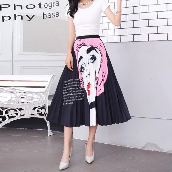 skirts pleated skirt women print cartoon pattern elastic big swing party holiday high waist midi elegant, Black
skirts pleated skirt women print cartoon pattern elastic big swing party holiday high waist midi elegant, Black
