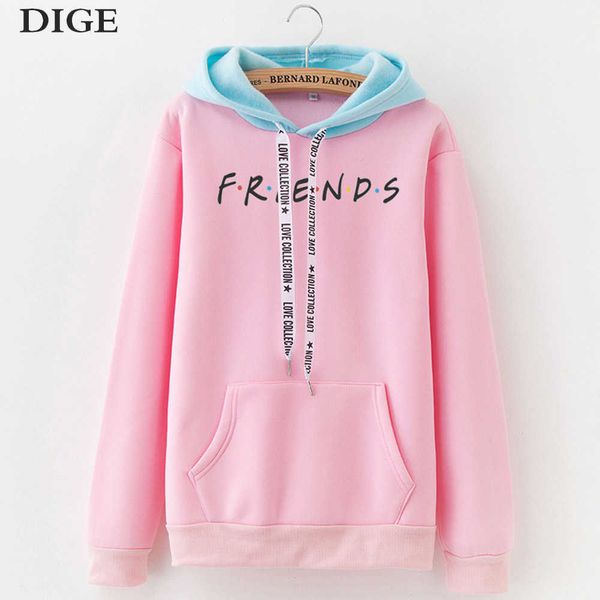 friends printing hoodies sweatshirts harajuku crew neck sweats women clothing feminina loose women's outwear fall b0314 210930, Black
friends printing hoodies sweatshirts harajuku crew neck sweats women clothing feminina loose women's outwear fall b0314 210930, Black