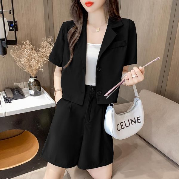 women's tracksuits casual suit female summer 2021 korean fashion temperament thin jacket shorts wide leg pants two-piece, Gray
women's tracksuits casual suit female summer 2021 korean fashion temperament thin jacket shorts wide leg pants two-piece, Gray