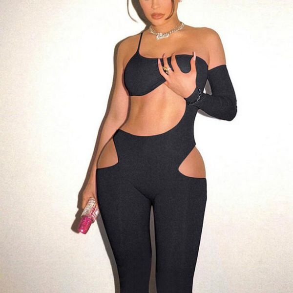 women's pants & capris women hollow out fitness jumpsuit one shoulder solid elastic activewear slim sporty streetwear rompers outfits, Black;white
women's pants & capris women hollow out fitness jumpsuit one shoulder solid elastic activewear slim sporty streetwear rompers outfits, Black;white