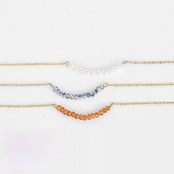chokers allme minimalist gradient color beads chains necklaces for women trendy fashion clear crystal beading choker necklace gifts, Golden;silver
chokers allme minimalist gradient color beads chains necklaces for women trendy fashion clear crystal beading choker necklace gifts, Golden;silver