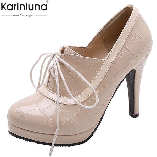 dress shoes women's high heels pumps women elegant shoelaces office party platform thin heeled woman, Black
dress shoes women's high heels pumps women elegant shoelaces office party platform thin heeled woman, Black