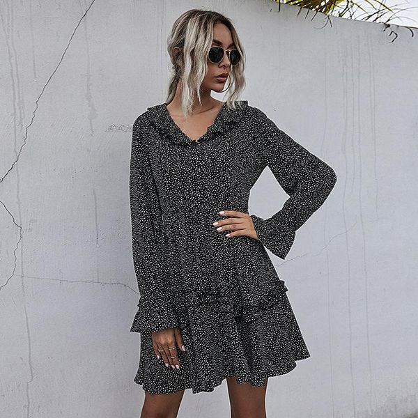 casual dresses ph7102 # in europe and the united states cross-border autumn outfit product broken beautiful dress with long sleeves printed, Black;gray
casual dresses ph7102 # in europe and the united states cross-border autumn outfit product broken beautiful dress with long sleeves printed, Black;gray