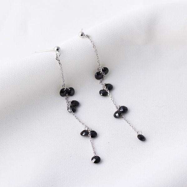 yhe068 long tassel zircon tremella ring s925 sterling silver personality turtle face black zircon earrings, Golden
yhe068 long tassel zircon tremella ring s925 sterling silver personality turtle face black zircon earrings, Golden