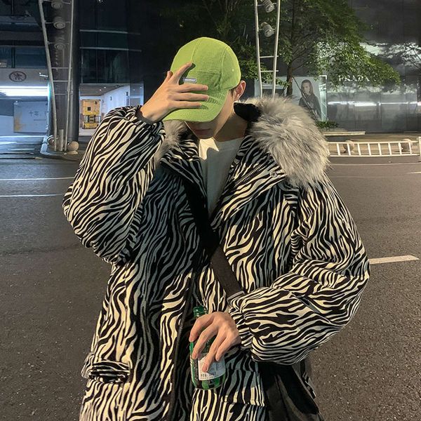 down zebra men's brand ins mens winter coats thickening handsome cotton padded jacket korean fashion parkas, Black
down zebra men's brand ins mens winter coats thickening handsome cotton padded jacket korean fashion parkas, Black