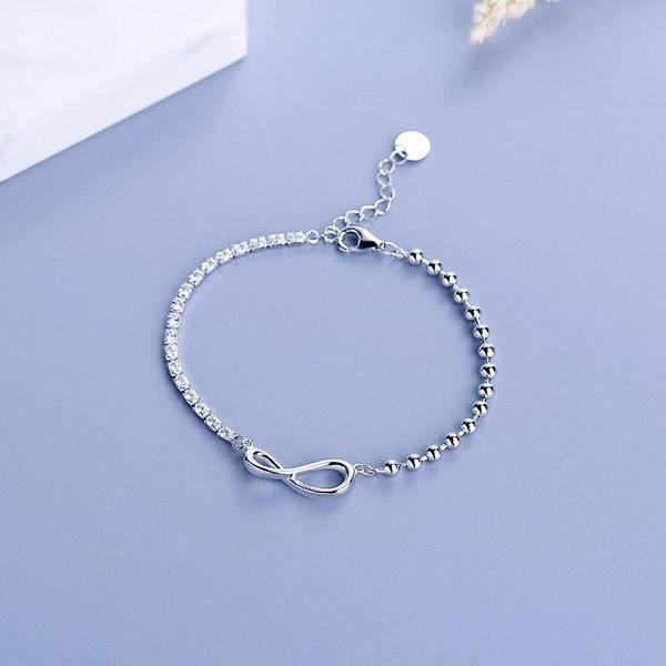 link, chain 925 sterling silver jewelry japanese and korean fashion engagement luxury bracelet with box, Black
link, chain 925 sterling silver jewelry japanese and korean fashion engagement luxury bracelet with box, Black