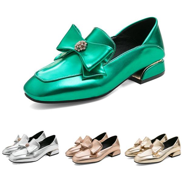 dress shoes spring patent leather thick heel women's square head deep mouth with small wild one pedal loafers, Black
dress shoes spring patent leather thick heel women's square head deep mouth with small wild one pedal loafers, Black