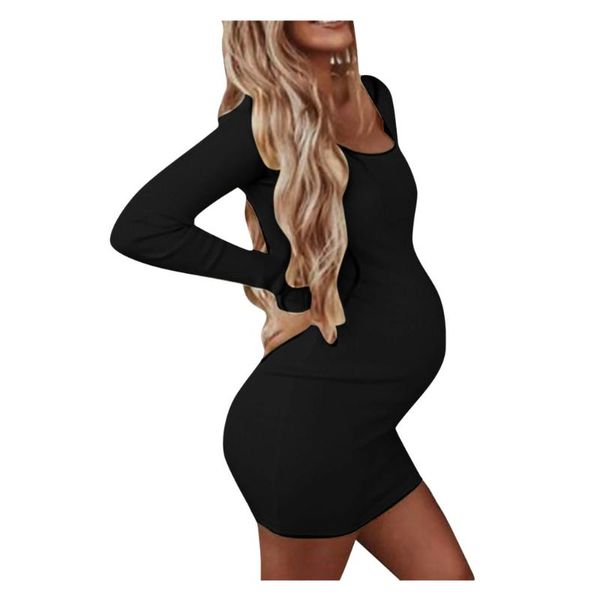 long sleeve pregrant women dress european and american autumn street trendsetter women's round neck pencil skirt dress, White
long sleeve pregrant women dress european and american autumn street trendsetter women's round neck pencil skirt dress, White