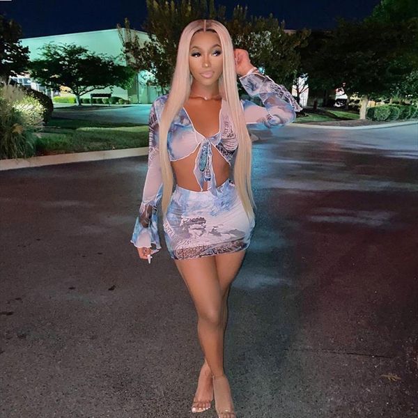 tie dye 2 pieces women tracksuits flare sleeve crop bow v neck mini skirt bodycon streetwear autumn winter, Gray
tie dye 2 pieces women tracksuits flare sleeve crop bow v neck mini skirt bodycon streetwear autumn winter, Gray