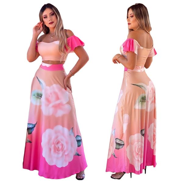 2021 short-sleeved long spring and summer hollow print women s backless stitching gradient dress, White
2021 short-sleeved long spring and summer hollow print women s backless stitching gradient dress, White