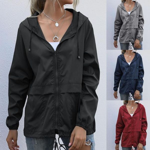 women's trench coats fashion solid color zipper closure hooded jacket thin long sleeve windproof women classic female clothing cardigan, Tan;black
women's trench coats fashion solid color zipper closure hooded jacket thin long sleeve windproof women classic female clothing cardigan, Tan;black