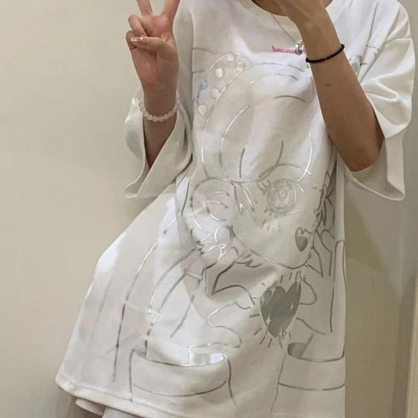 women's t-shirt harajuku white silver printing korean version of loose kawaii pure cotton short-sleeved girls love
women's t-shirt harajuku white silver printing korean version of loose kawaii pure cotton short-sleeved girls love