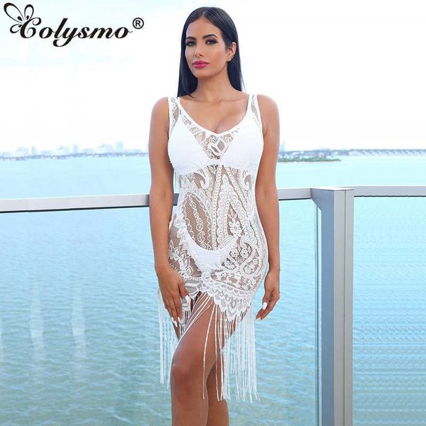 colysmo white beach long dress women summer tassel hem lace hollow out see through bikini cover up casual 210527, Black;gray
colysmo white beach long dress women summer tassel hem lace hollow out see through bikini cover up casual 210527, Black;gray