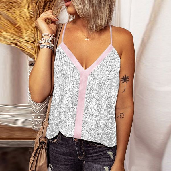 new 2021 tanks glitter strappy sparkle camis clubwear party sequin camisole tank women 77ga, White
new 2021 tanks glitter strappy sparkle camis clubwear party sequin camisole tank women 77ga, White
