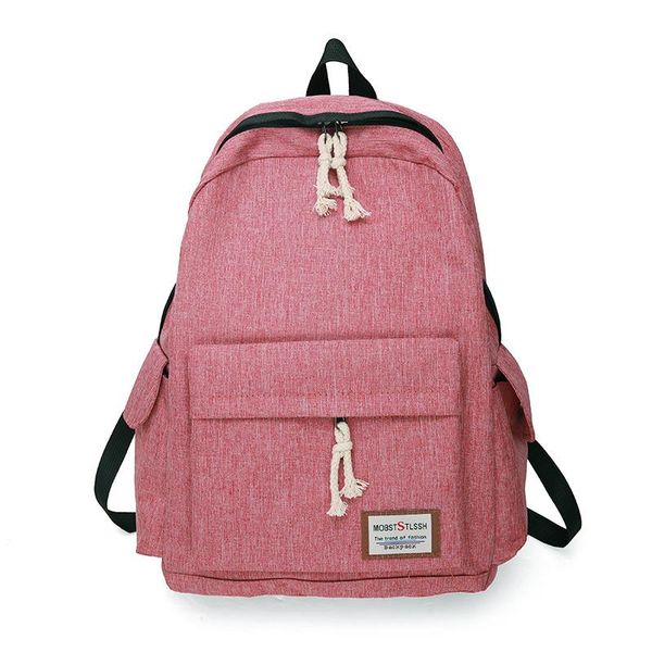 backpack large capacity solid color blue pink black waterproof nylon casual students school bag women's men's package
backpack large capacity solid color blue pink black waterproof nylon casual students school bag women's men's package