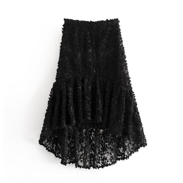 skirts women elegant lace patchwork spliced cascading ruffles asymmetrical skirt faldas mujer ladies side zipper casual qun505, Black
skirts women elegant lace patchwork spliced cascading ruffles asymmetrical skirt faldas mujer ladies side zipper casual qun505, Black