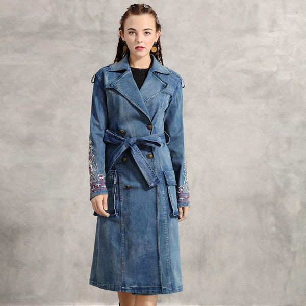 long coats europe and the united states double-breasted women cultivate morality cowboy coat 50941, Tan;black
long coats europe and the united states double-breasted women cultivate morality cowboy coat 50941, Tan;black