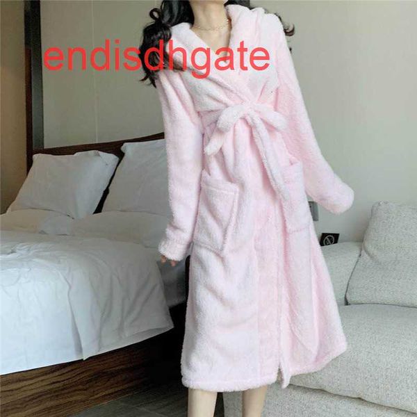 women's rabbit autumn new flannel and ear winter lace up bathrobe housewear nightgown woman, Black;white
women's rabbit autumn new flannel and ear winter lace up bathrobe housewear nightgown woman, Black;white