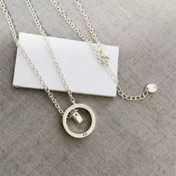 two rings letter pendant necklaces with box lucky couples simple jewelry elegant charm hip hop necklace seiko chains, Silver
two rings letter pendant necklaces with box lucky couples simple jewelry elegant charm hip hop necklace seiko chains, Silver
