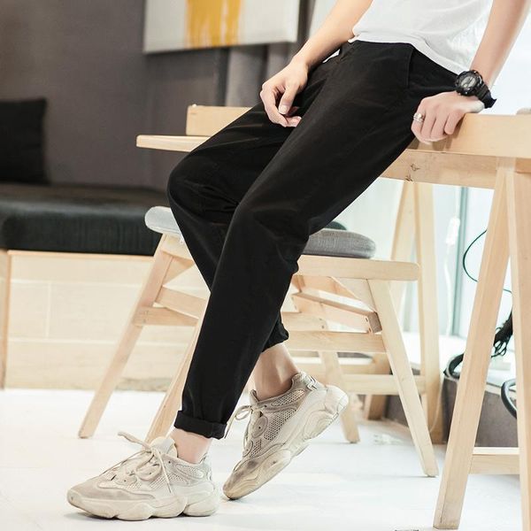 casual trousers 2021 spring and autumn men's fashion slim straight trousers youth japanese overalls, Black
casual trousers 2021 spring and autumn men's fashion slim straight trousers youth japanese overalls, Black