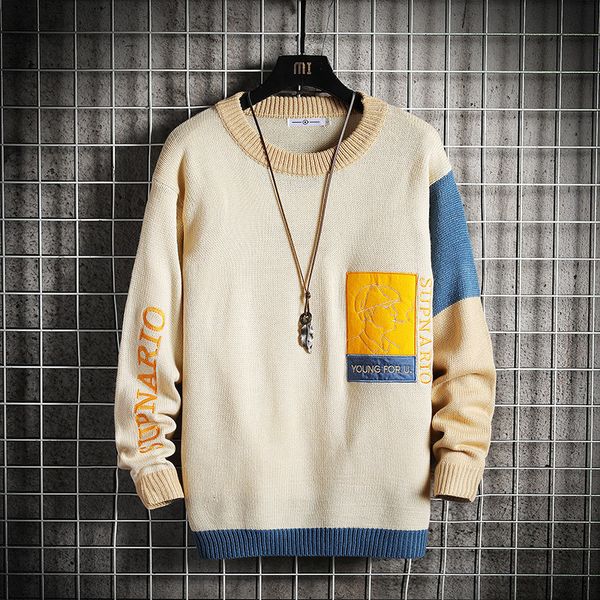 2021 new knit sweater men long sleeves autumn winter knitted o-neck plus asian size 5xl en5l, White;black
2021 new knit sweater men long sleeves autumn winter knitted o-neck plus asian size 5xl en5l, White;black