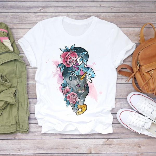 women printing cartoon cat floral flower watercolor 90s ladies print lady womens graphic t t-shirts shirt female tee t-shirt, White
women printing cartoon cat floral flower watercolor 90s ladies print lady womens graphic t t-shirts shirt female tee t-shirt, White