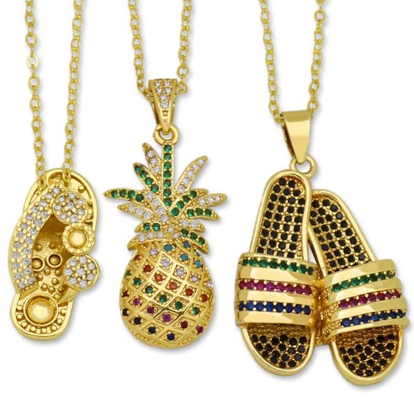 chains stone paved flip-flop pendant necklaces slipper for kids yellow gold dainty cz pineapple necklace cute summer luxury jewelry, Silver
chains stone paved flip-flop pendant necklaces slipper for kids yellow gold dainty cz pineapple necklace cute summer luxury jewelry, Silver